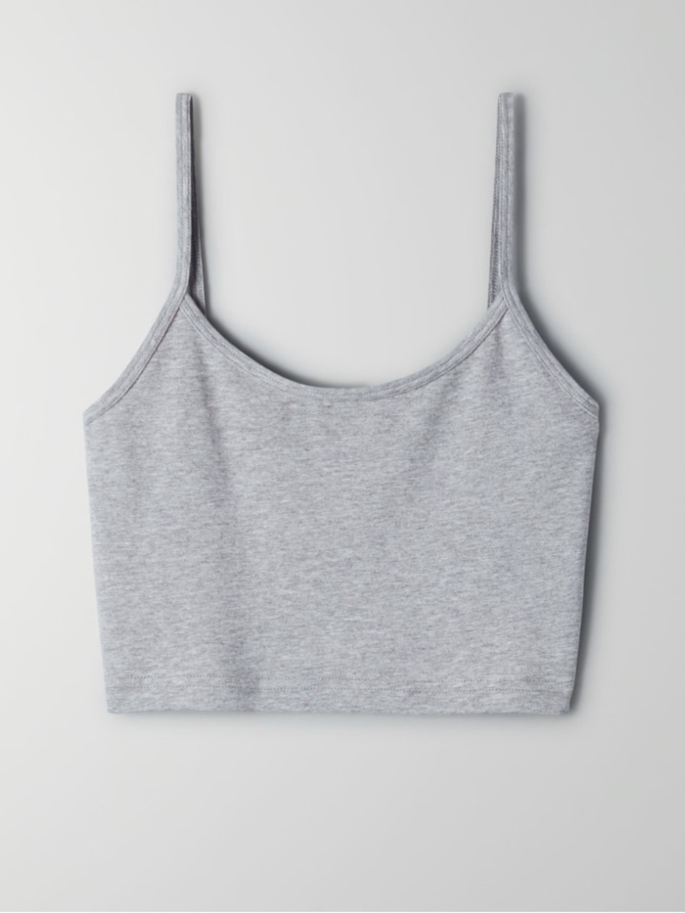 TNA Chill Karelis Cropped Tank in Grey